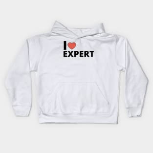 I Love Expert Kids Hoodie